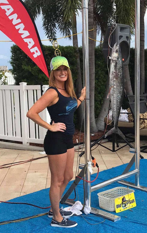 Women's Blue Mahi Navy Tank Top - KnottyTails